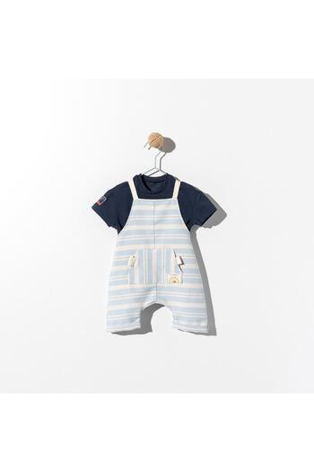 Babyhola Baby Boy Children's Festive Salopet T-Shirt Set 21055