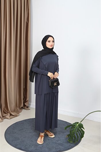 NİSUM MODA Sandy Suit with Cross Pants