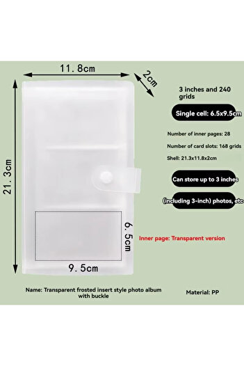 Choice 240 Cards-puith Polaroid Photo Album Contents 120/240 Slot | Polaroid Album Photo Book | Postcard Ph