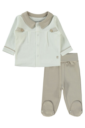 Pierre Cardin 0-3 Months Human Baby Boy Pajama Set