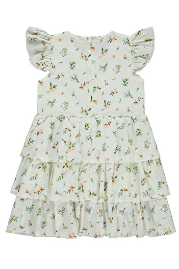 Civil Girls White-Salmon Girl's Dress for 6-9 Years