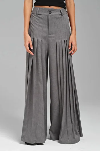 tw3 Women's Front and Back Pleated Design Pants