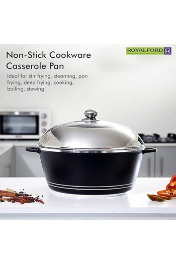Chefline Die Cast Cooking Pot 36cm Extra-Large Nonstick Pot for Family-Sized Cooking