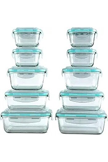 Chefline Rectangle Glass Container 3 Pcs 3764 1040ml Airtight, Durable & Multi-purpose Storage