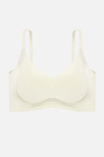 Wonna Ghost Laser Cut Seamless Bra Without Underwire - Non-Support - 2800 - Ecru