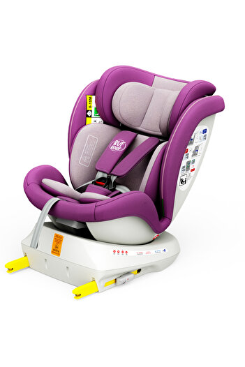 BUF BOOF Scaun auto TWT Plus iSize Buf Boof Purple isofix Rotativ 360 Pozitie Somn Top Tether 40-150 cm