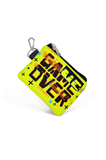 Coral High Kids Siyah Neon Sarı Game Over Desenli Bozuk Para Çantası 21828