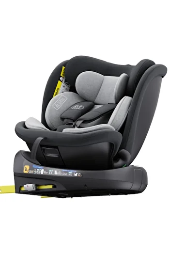 BUF BOOF Car Seat B-Joy DELUXE BUF BOOF iSIZE Grey Isofix sleeping position 155 degrees rotating 360 degrees