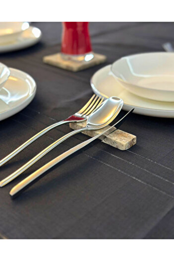 Modelce 4-Piece Travertine Cutlery Stand |   Cutlery Organizer |   Cutlery Suplas