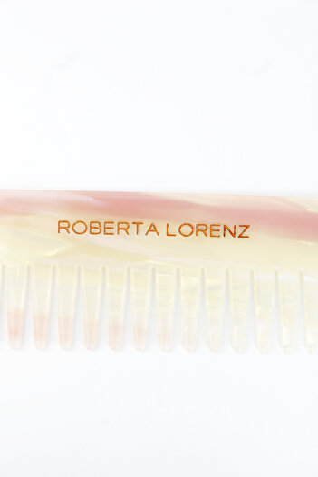 Roberta Lorenz Women's Roberta Lorenz Logo High Quality Bone Material 15 cm Comb