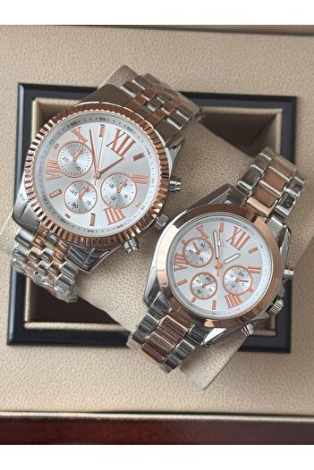 Tulpar Couple Wristwatch Metal Cord Analog Dear Watches in Special Box