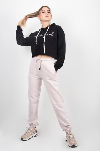 Rich Women's Sweatpants with Elastic Legs and Pockets