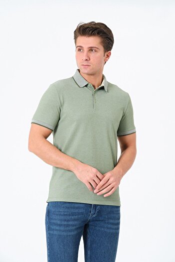 Rich Ανδρικό μπλουζάκι Basic T-shirt Polo Neck