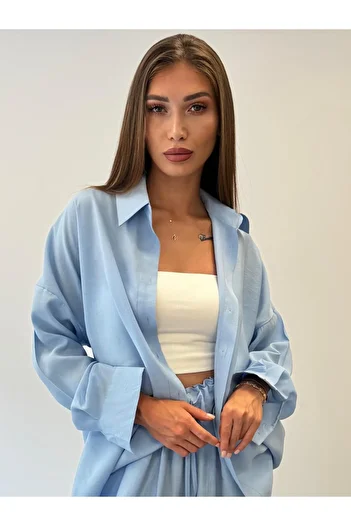 ossons Elastic Waist Modal Shirt Pants Suit
