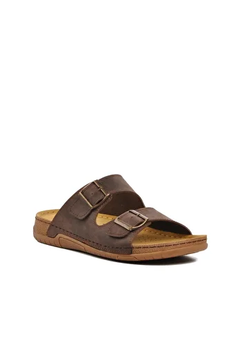 AYK'S Brown Men's Slippers