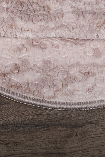 Bestekar Lunessa Mink Oval Nordic Pattern Soft Non-Slip Machine Washable Bath Mat Set of 2