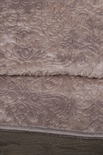 Bestekar Lunessa Brown Nordic Pattern Modern Soft Machine Washable 2-Piece Bath Mat Set