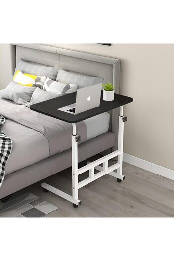 Generic Upgraded Metal Base Adjustable Movable Desktop Computer & Laptop Desk for Home Office Ver