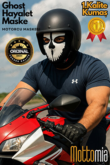 mottomia Call of Duty Ghost Mask - Θερμικό κράνος, Balaklava εσωτερικά και προστατευτικό λαιμού, για ποδηλάτες/σκι