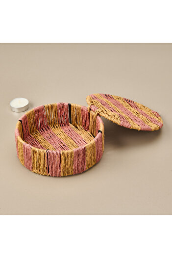 Simple Living Living Earthy Hues Storage Box - Beige - 15X5 cm