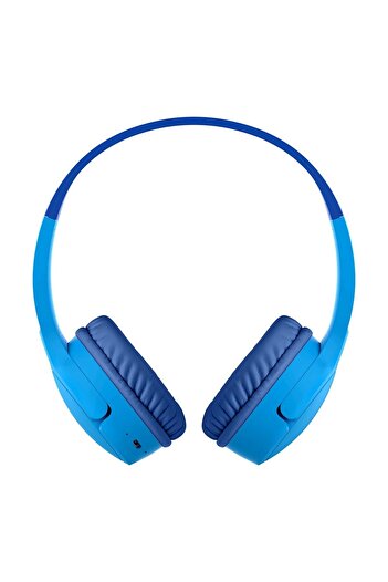 Belkin Kids Wireless On-ear Headphones Aud002bt Blue Clear Audio, Touch Control & Sleek Design