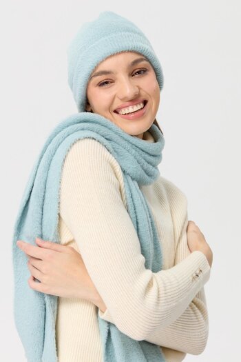 Desen Triko Women's Knitwear Aphrodite Scarf Mint