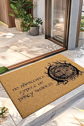 Decovetro Mat Lord of the Rings Hobbit Door Patterned 40 X 60 cm