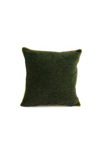 Mikasa Moor Olive Flat Green Pillow with Yellow Piping50Cm