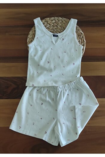 RİVER Women's Summer Bottom Top Shorts, Zero Sleeve Set