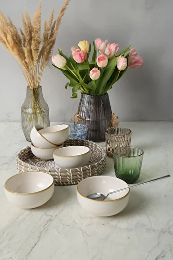 Keramika Bronze Bloom Cloud Bowl 12 cm 6 Pieces 22928