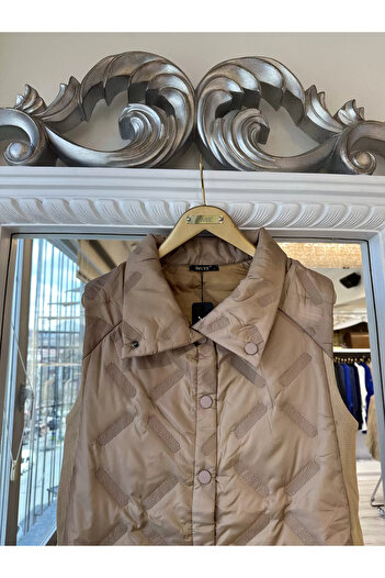 Invee INVEE 6916 - Camel Quilted Vest