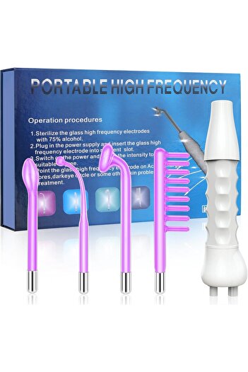Bonjour High F-requency Wand, iklestar Handheld High F-requency Facial Machine for Hair Growth, Skin Tighten