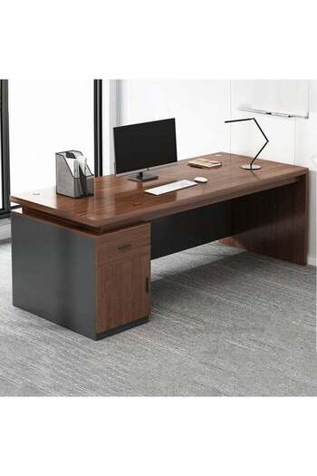 Generic Modern Multifunctional Computer Table Home Office Writing Workstation with Storage Shelves 140 CM