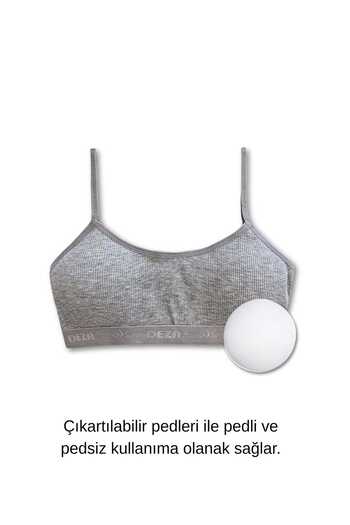 GizaKids 95% Cotton Girls' Strap Padded Training Bra Half Undershirt Single