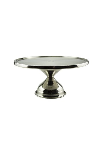 gogiva Cake stand, Stainless steel, 33x15 cm