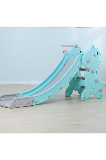 rexa Dinosaur Shape High Quality Foldable Kids Indoor Children Plastic Slide 175*46*89cm