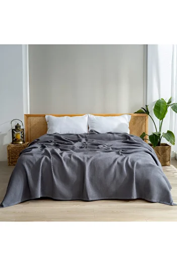 MYLASA HOME Pike Bedspread Double Waffle - 100% Cotton Lightweight 4 Seasons Airy High Quality Pikes