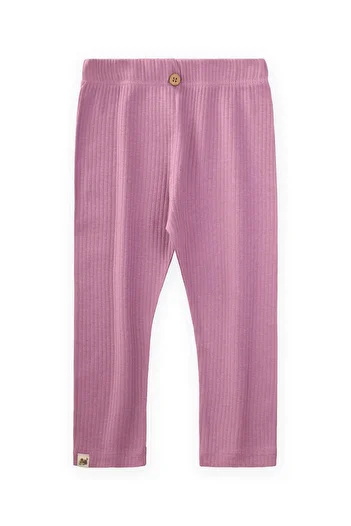 Cigit Ribbed Leggings 0-5 Years K.Fuchsia