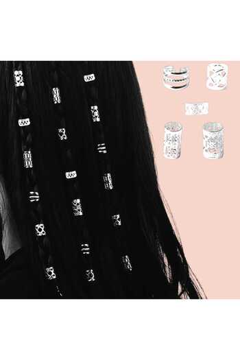 Bacoss Bohemian Hair Ring-Hair Earring Princess Model 10-Piece Hair Charms (Bc-1225)