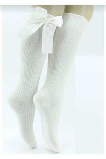 BB Girl's Knee-High Ribbon Socks
