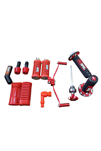 Protaper CG KUBA FALCON MODİFİYE SET KİRMİZİ VİTES PEDALI BASAMAKLAR ELCİK VS