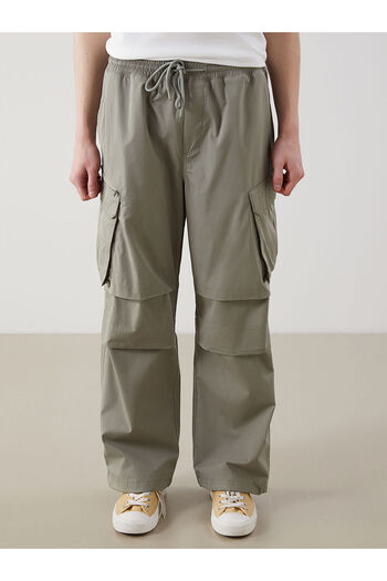 LC Waikiki Khaki Comfortable Fit Gabardine Men's Cargo Pants