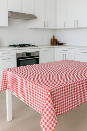 CHİLL Vintage Poti Square Tablecloth |   Woven Fabric |   Table Cloth |   With Size Options |   Red - Blue