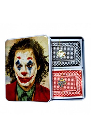 OEM Poker Playing Cards Set - 2 Decks in Metal Box