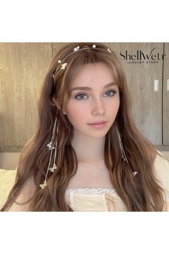 shellwetr Lady Hair Crown Special Design Hairpin Valentine's Day and the Most Beautiful Gift to Give Your Daughter Hairpin