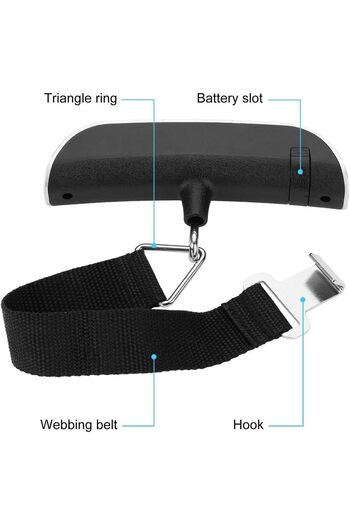 BUNCA 🧳 Digital Luggage Scale with LCD Display and Thermometer - 50kg Capacity, Practical for Travelers