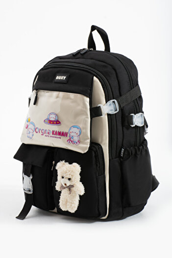Roxy Korean Style Children's Primary School Bag with Accessories - 5 Compartments Waterproof