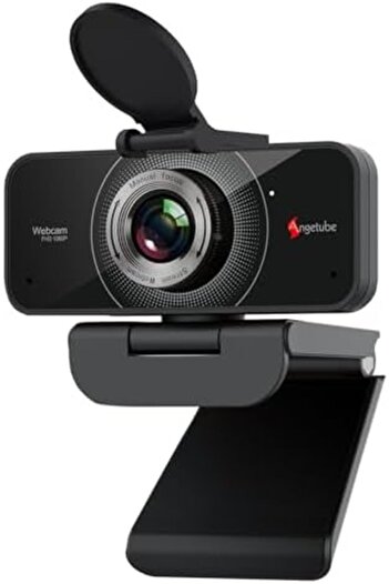 Angetube 1080P Webcam with Microphone - USB Computer Camera for Laptop/Desktop/Mac - HD PC Web Cam f