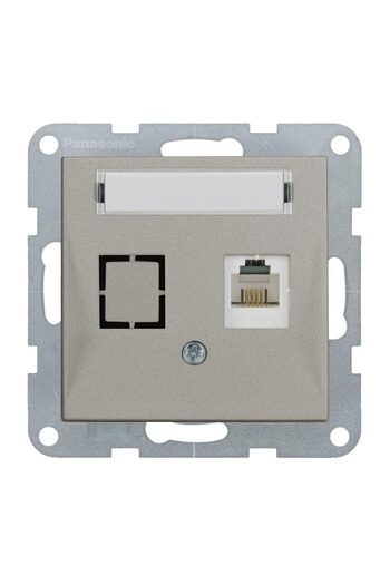 PANASONIC Mechanism CAT6 Socket with Label Karre Plus 55 Bronze