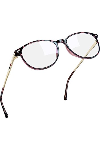 Joopin Blue Light Glasses for Men Women, Retro Round Frame Glasses Transparent Anti Blue Light Eyewe